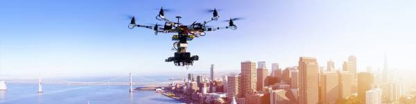drone, city, sensors, technology
