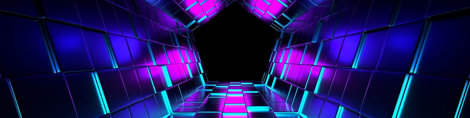 кубы, рендеринг, туннель, пурпурный картинки